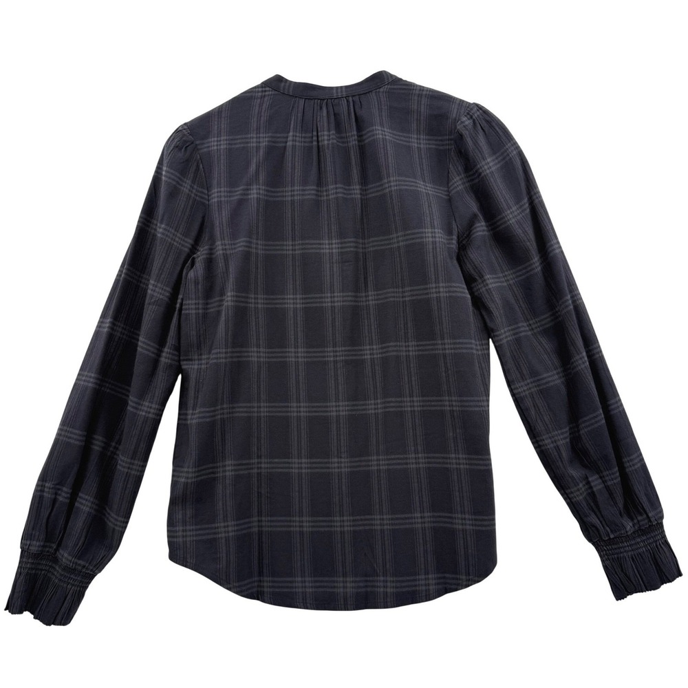 Faherty Harper Top Aspen Black Plaid Small Cottagecore Fishermancore Scandi - Picture 4 of 10